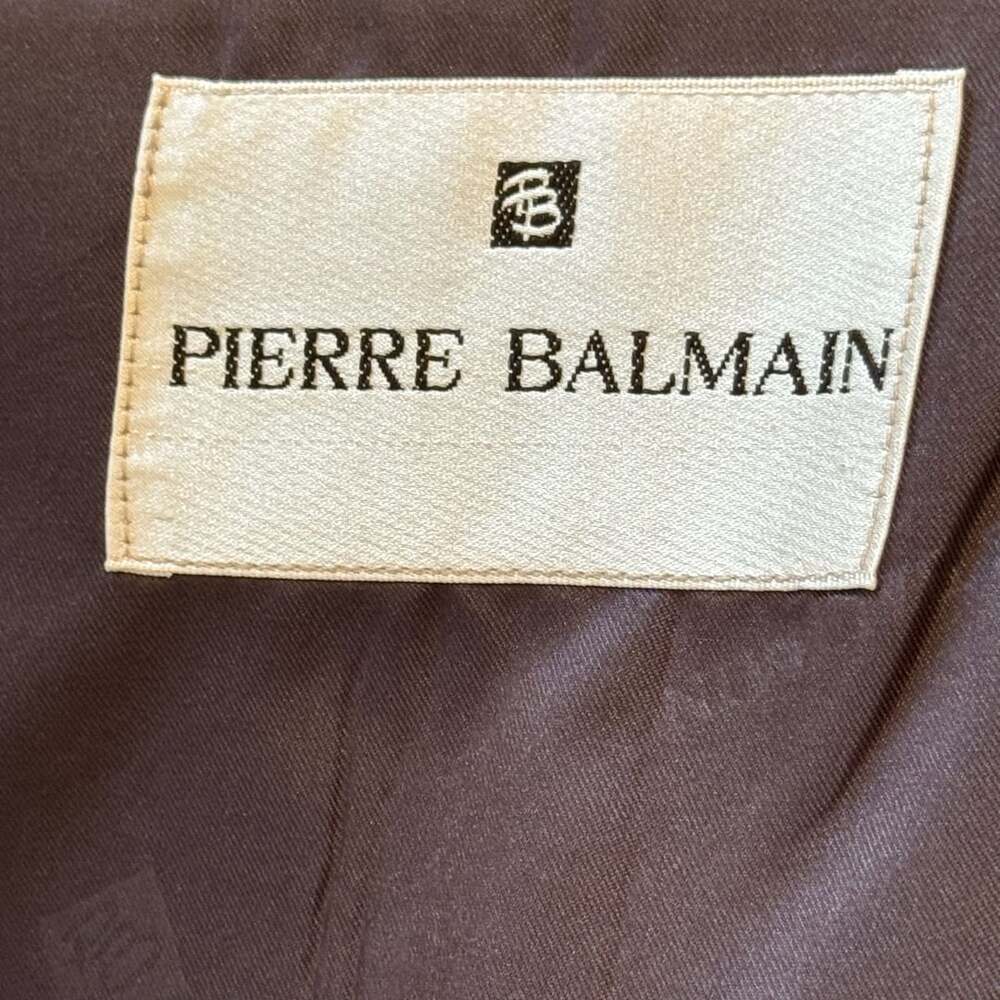 Vintage Pierre Balmain Sport Coat 48L 100% Wool Houndstooth Blazer Men’s - Picture 3 of 13